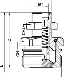 Acoplamiento sistema freno M18 x 1,5 - 12L