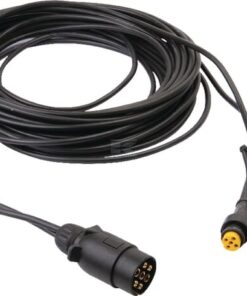 Cable de 9,5 m con enchufe de 7 polos y 2 ramales de 0,20 m, con conectores bayoneta de 5 pines