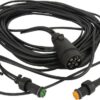 Cable de 6 m con enchufe de 7 polos y 2 ramales de 4,25 m, con conectores bayoneta de 5 pines 3 Cable de 6 m con enchufe de 7 polos y 2 ramales de 4,25 m, con conectores bayoneta de 5 pines