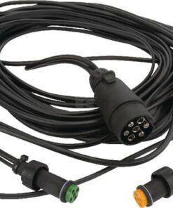 Cable de 6 m con enchufe de 7 polos y 2 ramales de 4,25 m, con conectores bayoneta de 5 pines