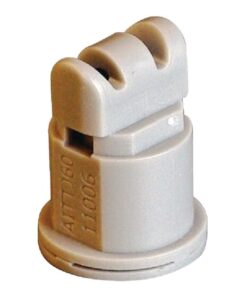 Tobera anti-deriva, venturi, doble chorro plano AITTJ 110° 06 gris plástico TeeJet