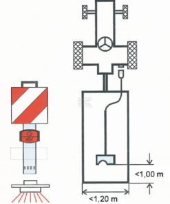 Panel de señalización de tubo