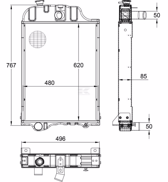Radiador JD 4 Radiador JD