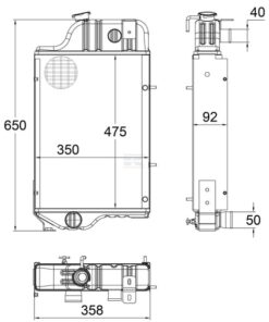 Radiador JD 7 Radiador JD