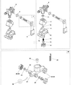 Cuerpo de tobera 4-acoples
