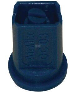 Tobera anti-deriva, venturi, simple chorro plano AMOC 80° 03 azul plástico Agrotop