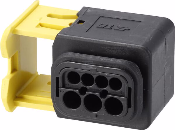 Caja de enchufe 7 polos hembra, negro HDSCS 2 Caja de enchufe 7 polos hembra, negro HDSCS