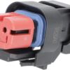Carcasa conector 2P hembra, rojo