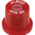 Tobera estándar, doble, chorro plano APE 80° rojo cerámica Albuz
