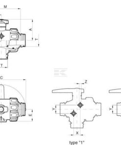 Llave esf. T6 3 v., continua 8 Llave esf. T6 3 v., continua