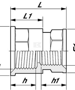 Boquilla red. H/H 1 1/4"x1"