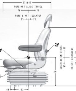Asiento con suspensión neumática neumático