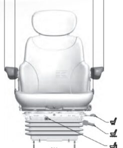 Asiento con suspensión neumática neumático