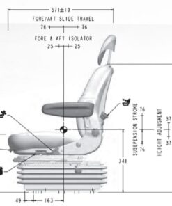 Asiento con suspensión neumática