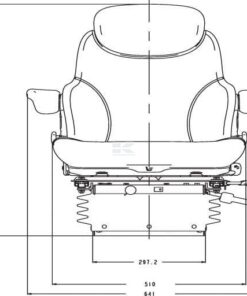 Asiento con suspensión neumática