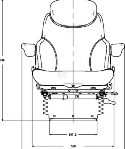 Asiento con suspensión neumática