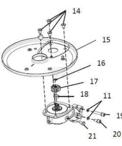 Soporte de fijación disco inferior rep 5