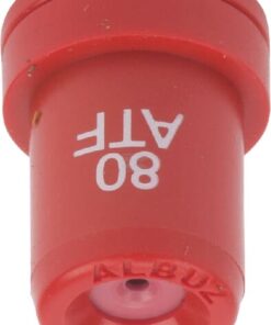 Tobera, cono completo, 5 chorros ATF 80° 04 rojo cerámica Albuz