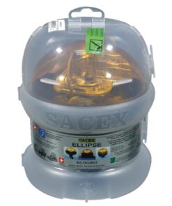 Faro rotativo halógeno Ellipse, ámbar, 12/24 V 21 W, fijación magnética, Sacex