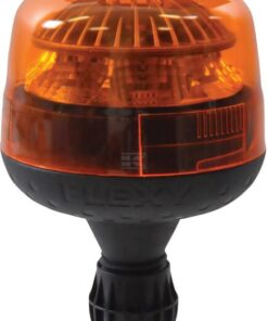 Faro rotativo LED Galaxy, ámbar, 9W, 12/24 V, fijación mástil flexible, Ø128 mm x 166 mm, Sacex