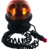 Faro rotativo halógeno Saturnello, ámbar, 12 V 55 W, fijación magnética Ø130 x 145 mm, Sacex