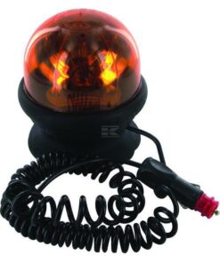 Faro rotativo halógeno Saturnello, ámbar, 12 V 55 W, fijación magnética Ø130 x 145 mm, Sacex