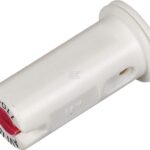 Tobera anti-deriva, venturi, simple chorro plano AVI 110° 08 blanco cerámica Albuz