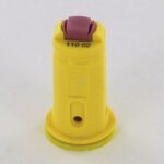 Tobera anti-deriva, venturi, doble chorro plano AVI TWIN 110° 02 amarillo cerámica Albuz