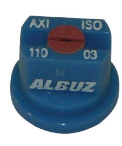 Tobera estándar, doble, chorro plano AXI 110° 03 azul cerámica Albuz
