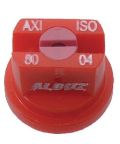 Tobera estándar, doble, chorro plano AXI 80° 04 rojo cerámica Albuz
