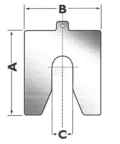 Hojas placas relleno 75x75mm