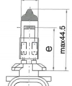 Bombilla 12 V 27 W PGJ13