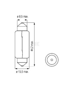 Bombilla C18W 12V 18W SV8.5 Kramp 6 Bombilla C18W 12V 18W SV8.5 Kramp