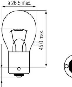 Bombilla PY21W 12 V 21 W BAU15s blanco Kramp