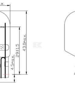 Light bulb W21W 12V 21W T20d W3X16d Kramp