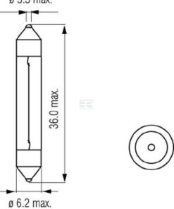 Bombilla 12V 3W SV6 Kramp 6 Bombilla 12V 3W SV6 Kramp
