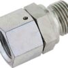 Straight connector with nut G3/8" - G1/4"