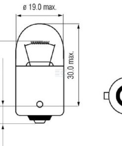 Bombilla R10W 24V 10W BA15s Kramp