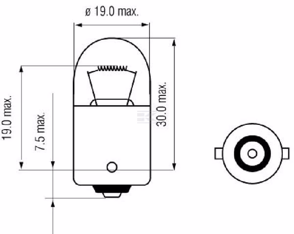 Bombilla R5W 24V 5W BA15s Kramp 3 Bombilla R5W 24V 5W BA15s Kramp