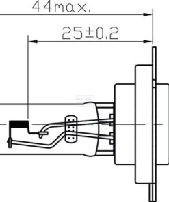 Bombilla Halógena H7 24V 70W PX26d Kramp