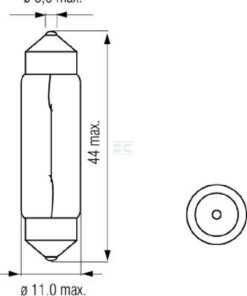 Bombilla 24V 10W SV8.5 Kramp