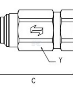 Racor rápido alojamiento 1/2" BSP