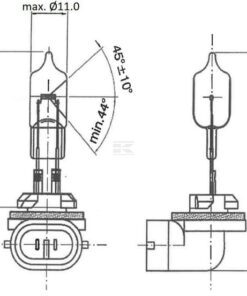 Bombilla 12V 37,5W PGJ13