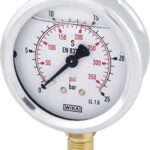 Glycerine pressure gauge 63 mm 25 bar, bottom mount