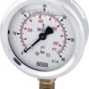Glycerine pressure gauge 63 mm 60 bar, bottom mount
