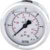Glycerine pressure gauge 63 mm 60 bar, rear mount