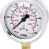 Glycerine pressure gauge 63 mm 1,000 bar, bottom mount