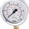 Glycerine pressure gauge 63 mm 100 bar, bottom mount