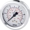 Glycerine pressure gauge 63 mm 100 bar, rear mount