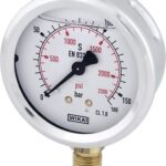 Glycerine pressure gauge 63 mm 160 bar, bottom mount
